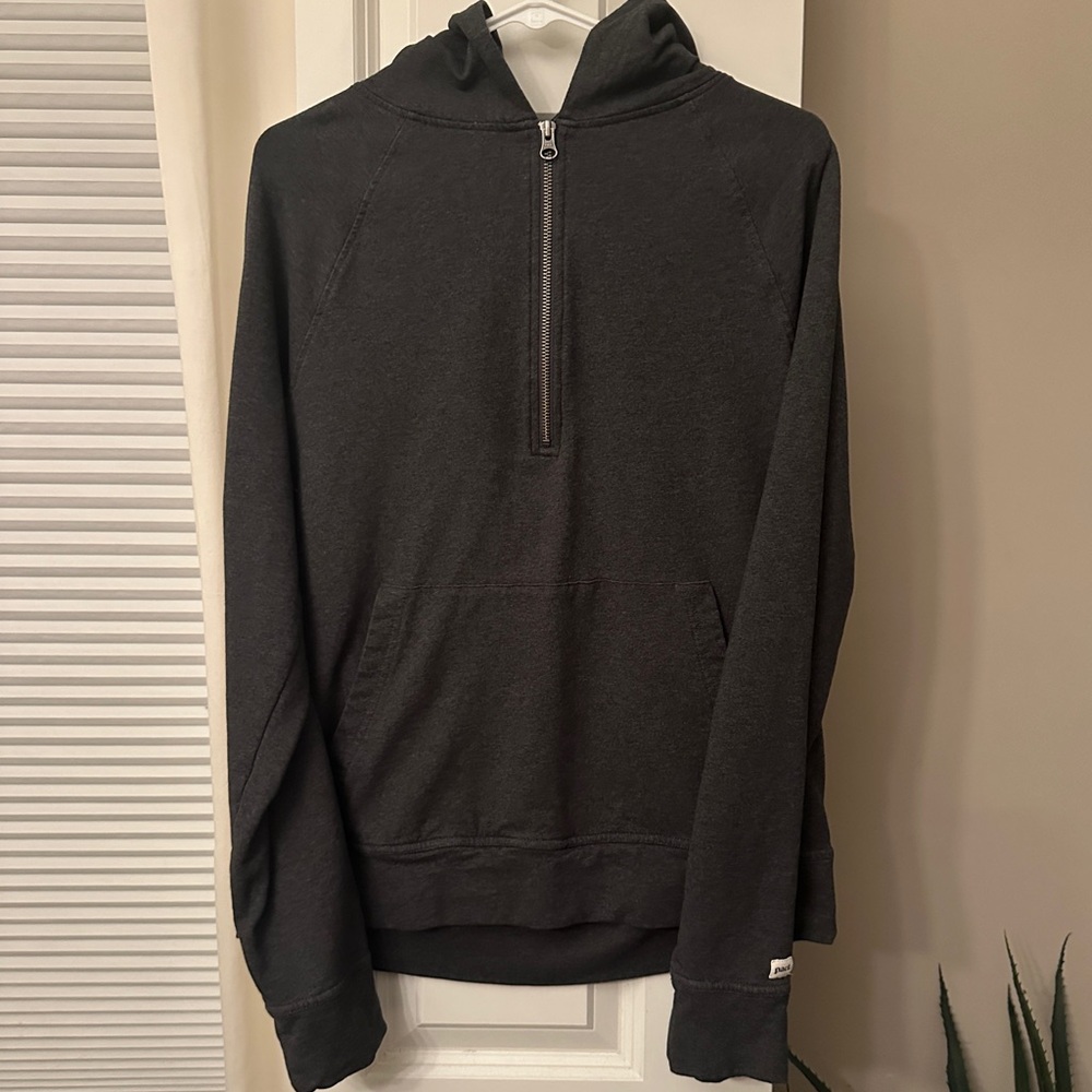 NWT Pact Long Sleeve Half Zip Organic cotton Pullover Hoodie Gray Men's Size M